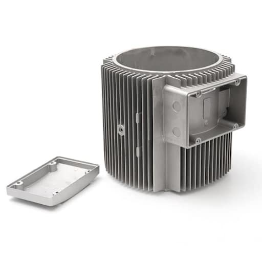 vacuum cast aluminum alloy casting part for general machinery housing and structural applications